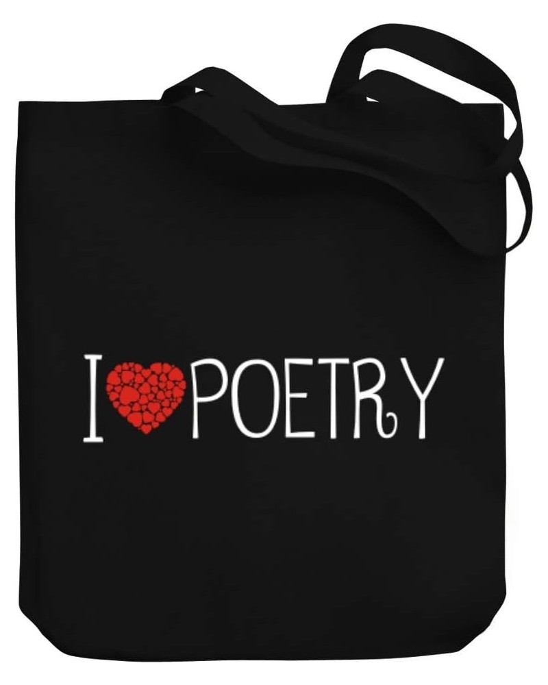 I love Poetry cool style Canvas Tote Bag 10.5" x 16" x 4 $22.39 Totes