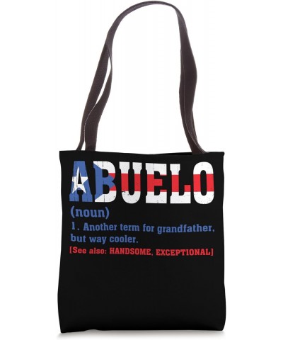 Abuelo Grandfather Abuelo Puerto Rico Flag Father's Day Tote Bag $10.50 Totes