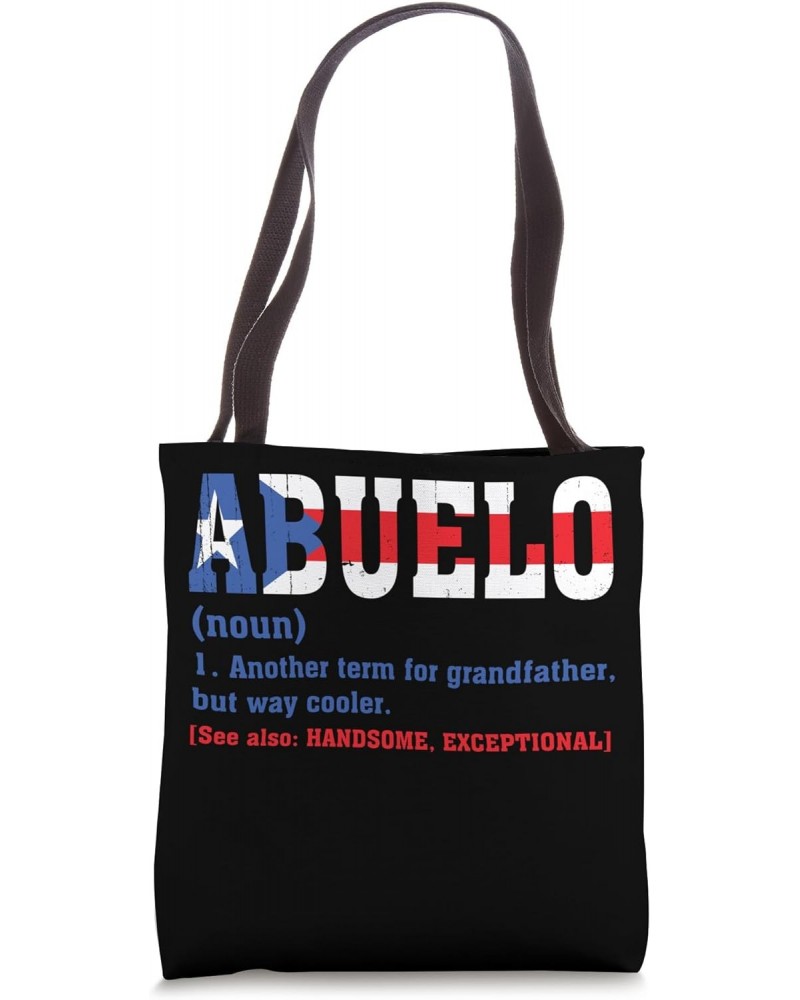 Abuelo Grandfather Abuelo Puerto Rico Flag Father's Day Tote Bag $10.50 Totes