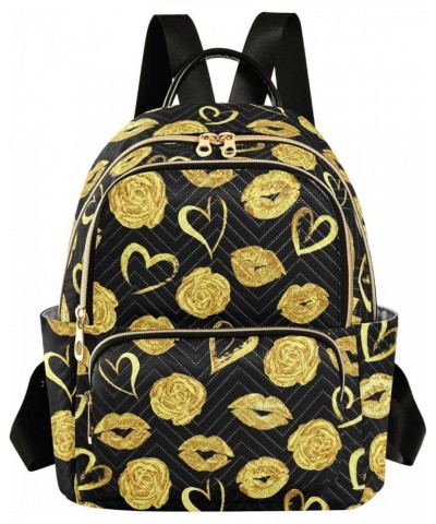 Valentines Day Roses Backpack Purse for Women Small Mini Women's Fashion Backpack Back Pack Weekend Bag,S Small $15.80 Backpacks