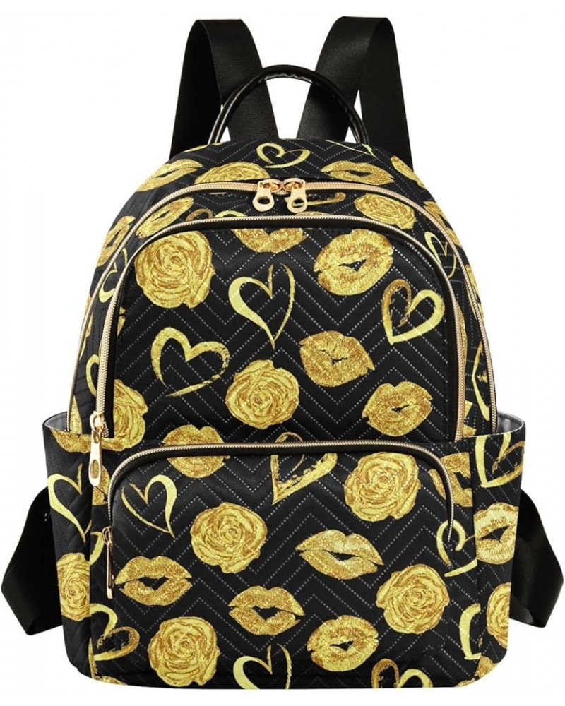 Valentines Day Roses Backpack Purse for Women Small Mini Women's Fashion Backpack Back Pack Weekend Bag,S Small $15.80 Backpacks