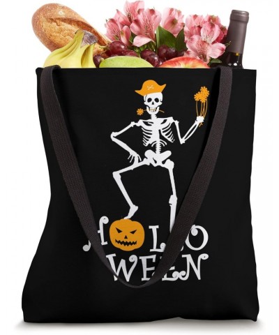 Skeleton Flower Halloween Tote Bag $14.40 Totes