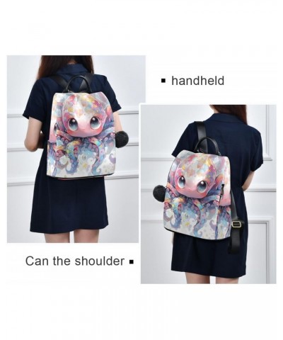 Japanese Cute Octopus Women Backpack, Fashion Anti Theft Casual Daypack Shoulder Bag Purse for Travel Work 15 inches $22.54 B...