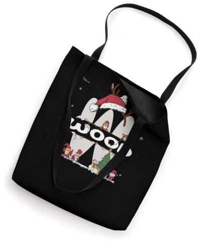 Wood Christmas Shirt w/ Wood Name for funny Xmas Tote Bag $12.01 Totes