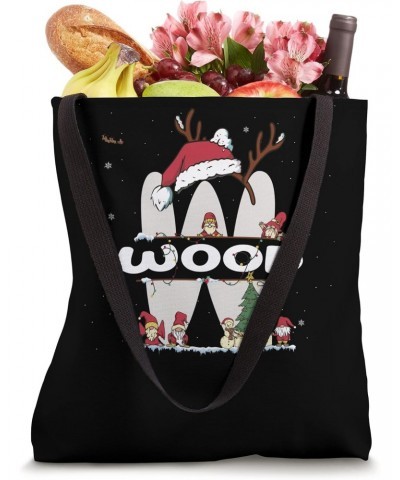 Wood Christmas Shirt w/ Wood Name for funny Xmas Tote Bag $12.01 Totes