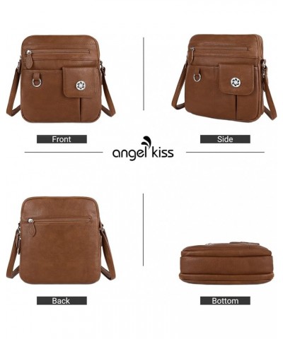 Designer Crossbody Purses For Women Zipper Pocketbook Bags With Adjustable Straps 19brown $18.28 Crossbody Bags