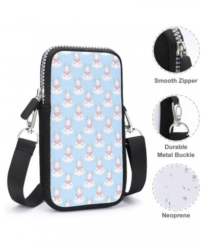 Doodle Cartoon Cows Unisex Cross-Body Bags Small Phone Purses Wallet Shoulder Bag Pouch for Travel Beach Workout $10.12 Cross...