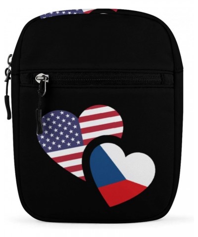 Czech US Flag Cute Crossbody Bags Small Sling Purse Travel Shoulder Bag with Adjustable Strap for Men Women $13.59 Crossbody ...