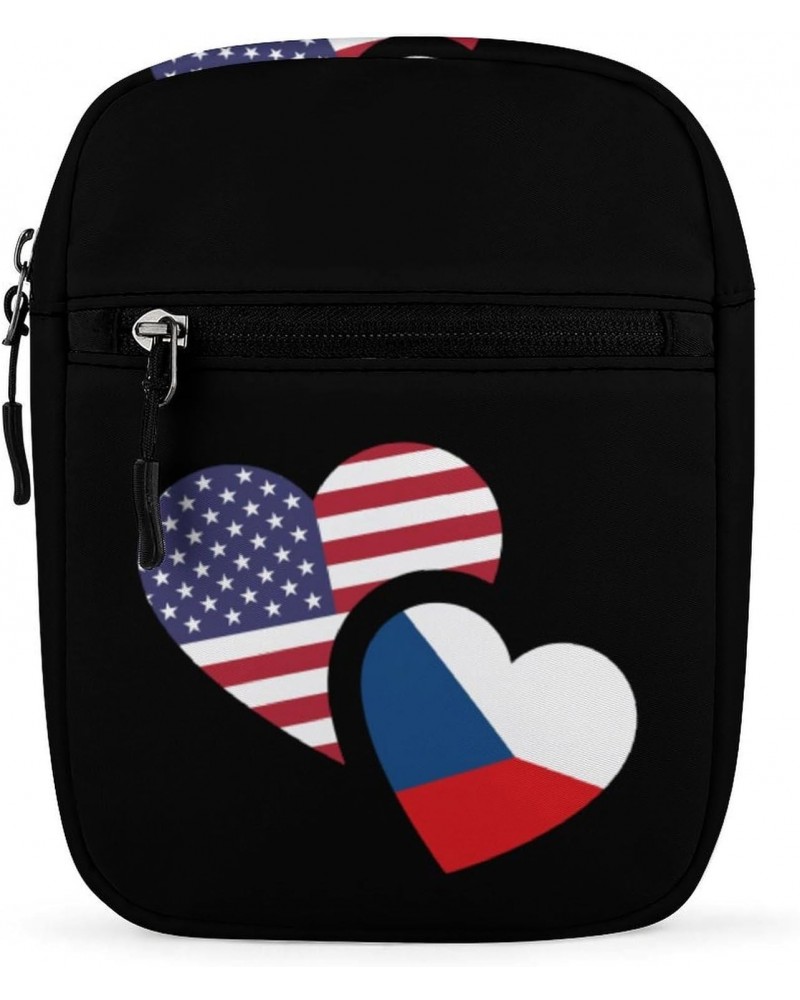 Czech US Flag Cute Crossbody Bags Small Sling Purse Travel Shoulder Bag with Adjustable Strap for Men Women $13.59 Crossbody ...