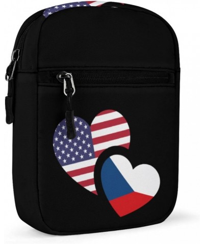 Czech US Flag Cute Crossbody Bags Small Sling Purse Travel Shoulder Bag with Adjustable Strap for Men Women $13.59 Crossbody ...