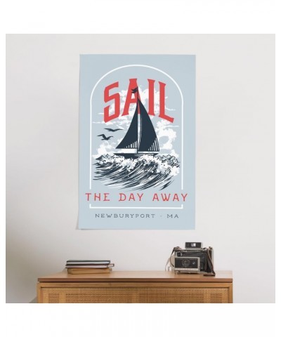 24x36 Inch Giclee Print, Newburyport, Massachusetts, Nautical Sayings Collection, Sail the Day Away $28.99 Totes