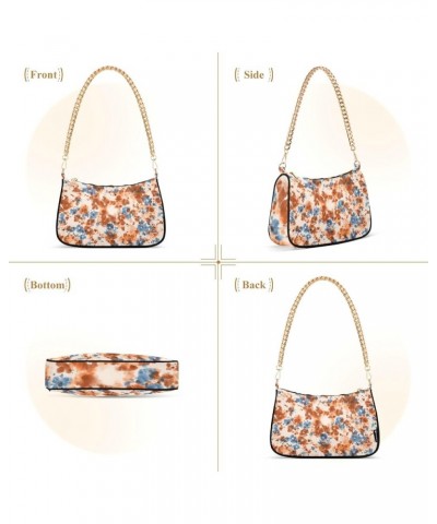 Moon Star Bohemian Womens Purses Small Chain Shoulder Bag Party with Zipper Colorful Floral Tiling $12.87 Shoulder Bags