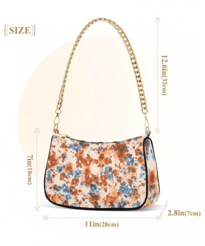 Moon Star Bohemian Womens Purses Small Chain Shoulder Bag Party with Zipper Colorful Floral Tiling $12.87 Shoulder Bags