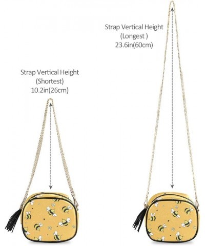 Women's Jungle Monkeys Playing Swing PU Leather Crossbody Bag Shoulder Purse with Tassel Multi 07 $11.76 Crossbody Bags