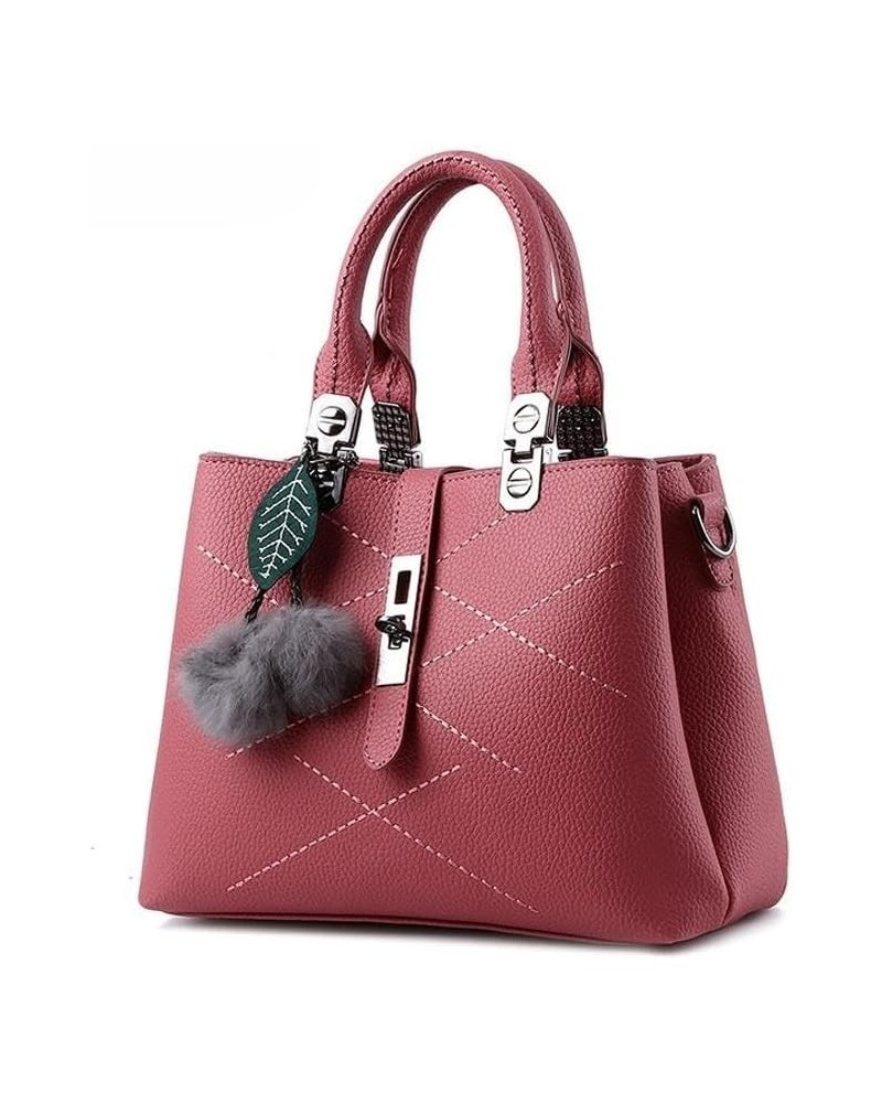 Vogue Stitching Design Woman Bag Single Shoulder Crossbody Cute Decorative Women's Handbags Messenger Bags Rubber Pink $17.43...