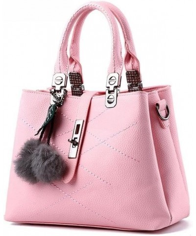 Vogue Stitching Design Woman Bag Single Shoulder Crossbody Cute Decorative Women's Handbags Messenger Bags Rubber Pink $17.43...