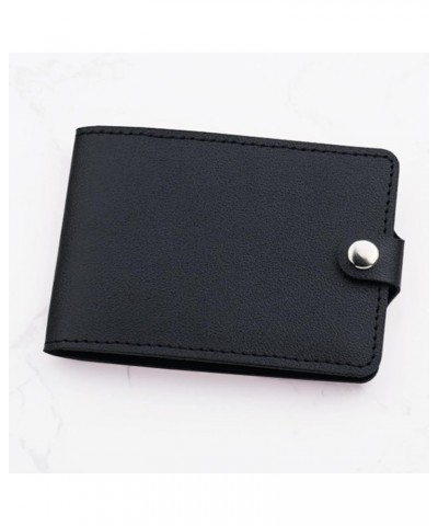 Lady Wallet Fashion ID Short Wallet Solid Color Hasp Purse Card Slots Drivers License Note 8 Phone Case Wallet (Red, A) Black...