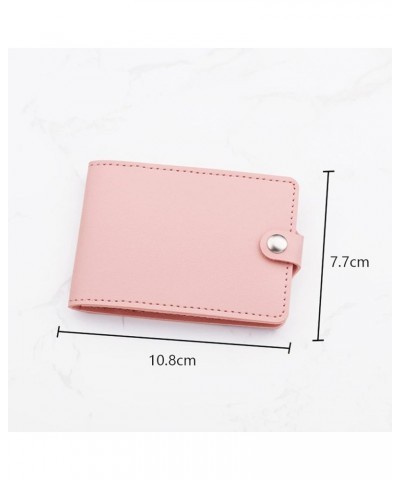 Lady Wallet Fashion ID Short Wallet Solid Color Hasp Purse Card Slots Drivers License Note 8 Phone Case Wallet (Red, A) Black...