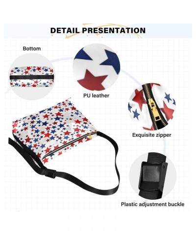 Us Flag Stars Shoulder Bag Purse for Women,Large Leather Handbag Crossbody Bags Adjustable Straps Tote Bag Hobo Bags241 $15.8...