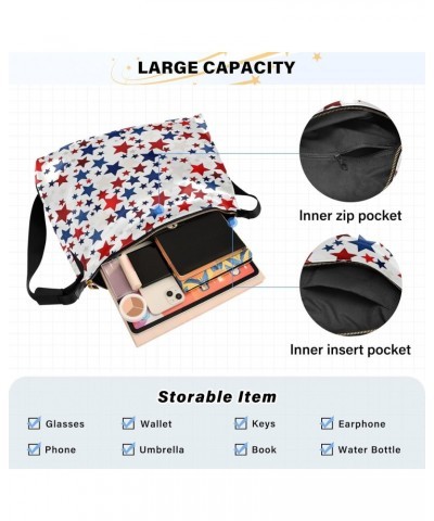 Us Flag Stars Shoulder Bag Purse for Women,Large Leather Handbag Crossbody Bags Adjustable Straps Tote Bag Hobo Bags241 $15.8...