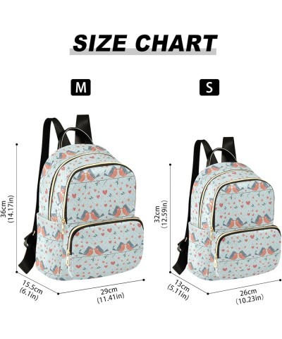 Birds Couple Pattern Fashion Backpack Purse for Women, Casual Daypacks, Ladies Gift for Traveling Hiking Multicolor Medium $1...