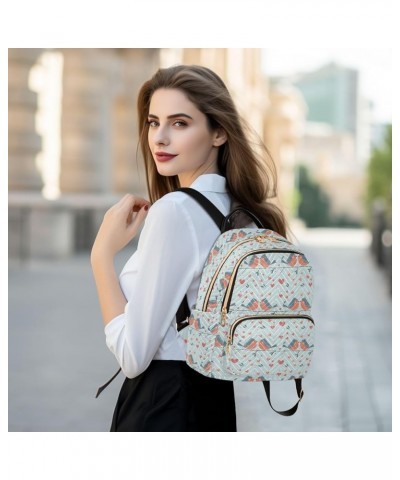 Birds Couple Pattern Fashion Backpack Purse for Women, Casual Daypacks, Ladies Gift for Traveling Hiking Multicolor Medium $1...