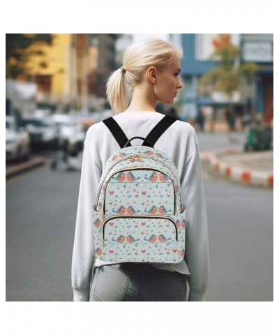 Birds Couple Pattern Fashion Backpack Purse for Women, Casual Daypacks, Ladies Gift for Traveling Hiking Multicolor Medium $1...