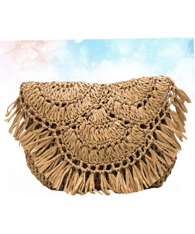 Beach Bag Purse Hand Bags Handbag Straw Woven Bag Woman Shoulder Bag Wallet for Women Vintage Straw Purse Over Shoulder Bag f...