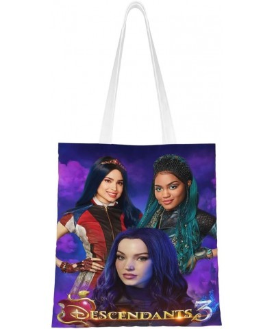 Descendants Cartoon 3 Movie Canvas Totes Bag Women Girls Totes Bag Shoulder Bag Cartoon Casual Shoulder Tote $14.43 Totes