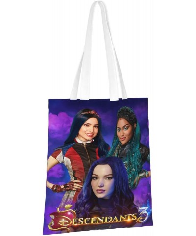 Descendants Cartoon 3 Movie Canvas Totes Bag Women Girls Totes Bag Shoulder Bag Cartoon Casual Shoulder Tote $14.43 Totes