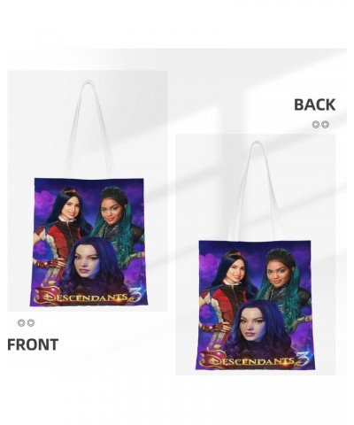 Descendants Cartoon 3 Movie Canvas Totes Bag Women Girls Totes Bag Shoulder Bag Cartoon Casual Shoulder Tote $14.43 Totes