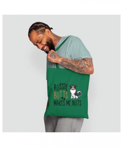 Aussie butts make me nuts funny dog lover saying Natural White Multicolor Canvas Tote Bag 1093 $18.69 Totes