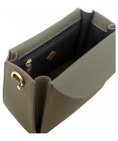 Pandora Cowhide Genuine Leather HandBag shoulder Crossbody Taupe Denim Seaworthy SA-B5063 Dark Olive $46.00 Satchels