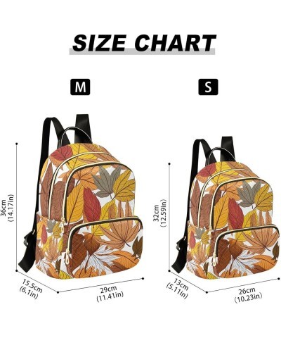 Cute Sweet Cupcake Fashion Backpacks, Durable Backpacks, Stylish Backpack for Women, M Autumn Leaves-1 Small $18.61 Backpacks