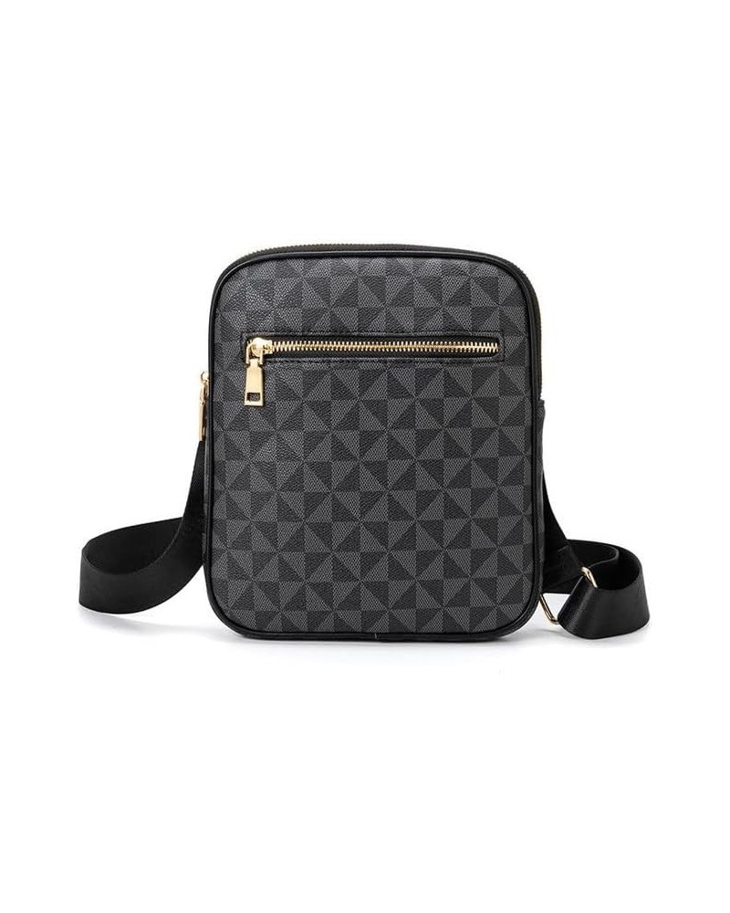 Small Shoulder Bag for Women Men Chic Crossbody Bag Lightweight Purse with Adjustable Strap Black $10.29 Crossbody Bags