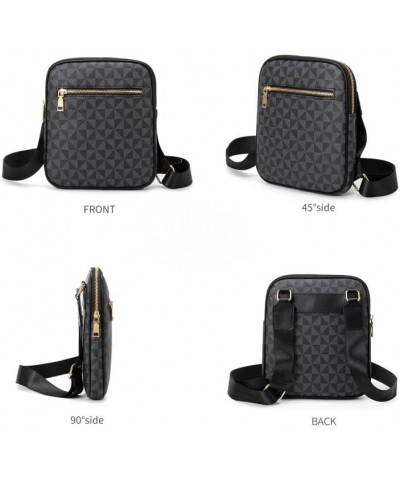 Small Shoulder Bag for Women Men Chic Crossbody Bag Lightweight Purse with Adjustable Strap Black $10.29 Crossbody Bags