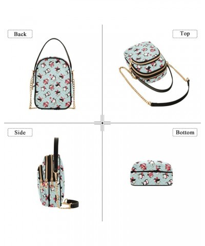 Women's Crossbody Handbags Clutch Phone Purse Cute Pinguins Stylish Shoulder Bag with Detachable Chain Strap $15.33 Shoulder ...