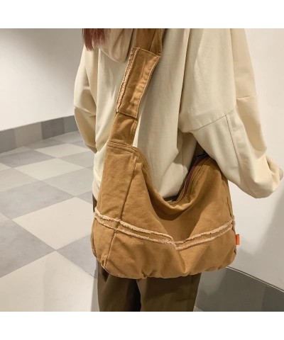 Shoulder Bag Canvas Women's Shoulder Bag, Solid Color Leisure Or Travel Bag, Crossbody Bag, Work Bag Shoulder Bag For Women B...