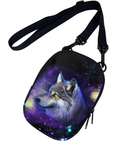 Small Crossbody Bags for Men Casual Shoulder Bag Chest Bag Youth Messenger Bag Purses and Bags Galaxy Wolf $8.66 Totes