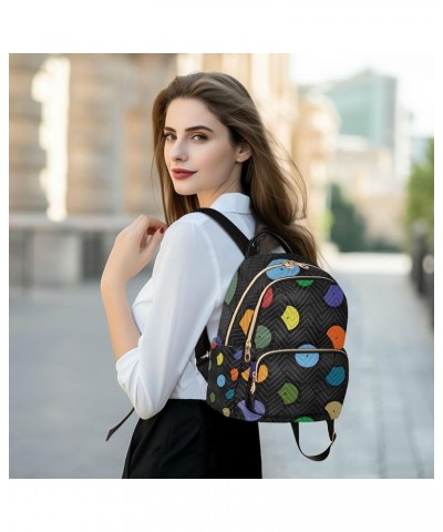 Vinyl Record Music Backpack for Women, Anti Theft Backpack Lightweight Small Travel Backpack Shoulder Bag for Work Travel Min...