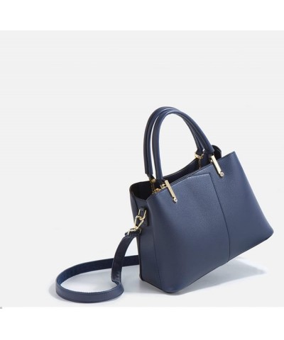 Women Large Satchel Handbag Top Handle Crossbody Bags Vegan Leather Tote Purse Fashion ladies Shoulder Bag Blue $19.68 Totes