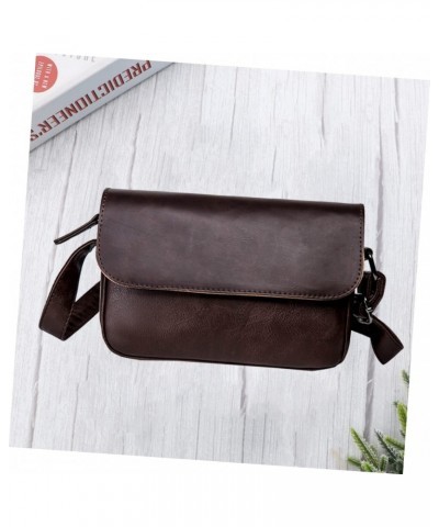 1pc Sling Bags for Men Mens Crossbody Bag Pu Tote Bag Shoulder Bag Fashion Shoulder Bag Shoulder Bags Messenger Bag Khaki Sma...