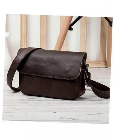 1pc Sling Bags for Men Mens Crossbody Bag Pu Tote Bag Shoulder Bag Fashion Shoulder Bag Shoulder Bags Messenger Bag Khaki Sma...