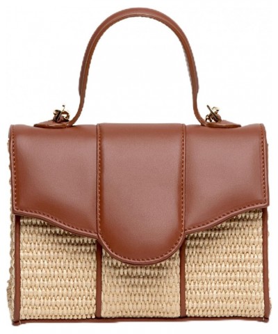 Meli Raffia and Leather Bag, Ginger/Natural $159.60 Shoulder Bags