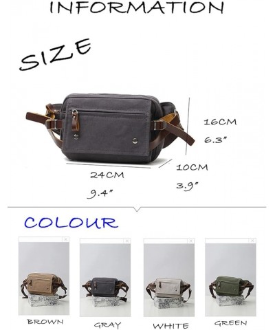 Crossbody Shoulder Handbag in Canvas, Waterproof Shoulder Bag Messenger Bag for Everyday Use and Travel (white) Green $26.10 ...