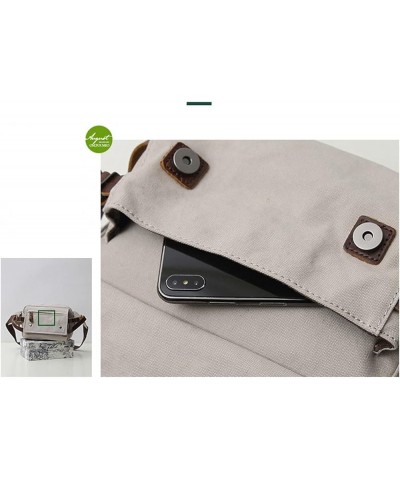 Crossbody Shoulder Handbag in Canvas, Waterproof Shoulder Bag Messenger Bag for Everyday Use and Travel (white) Green $26.10 ...