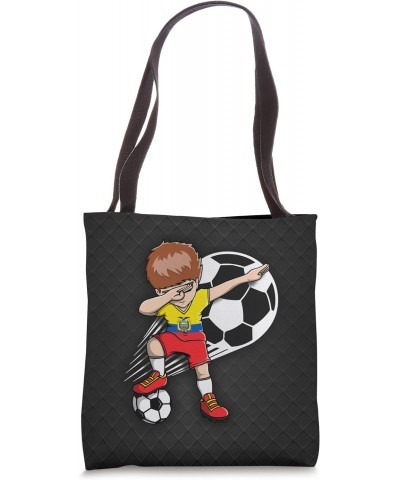 Dabbing Soccer Boy - Ecuador Jersey Ecuadorian Football Fans Tote Bag $11.00 Totes