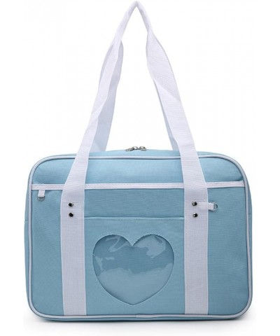 Portable Travel Bag love transparent bag casual shoulder bag luggage bag Lilac $25.92 Totes