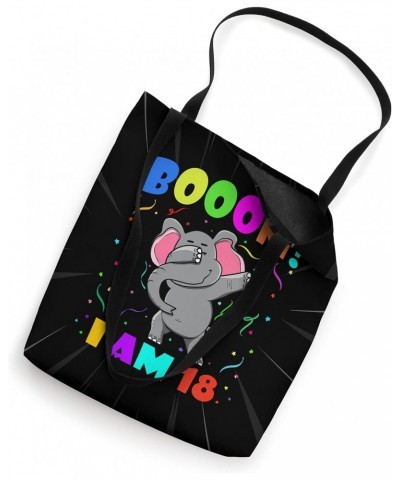 Dabbing Elephant - Booom! I Am 18 Boys Girls 18th Birthday Tote Bag $12.71 Totes