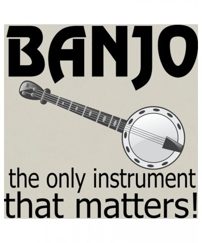 Banjo Music Instrument Canvas Tote Top Zipper Closure $20.64 Totes